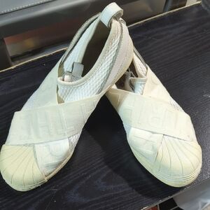 Adidas Women's Original Superstar Core Black Slip On Sneakers